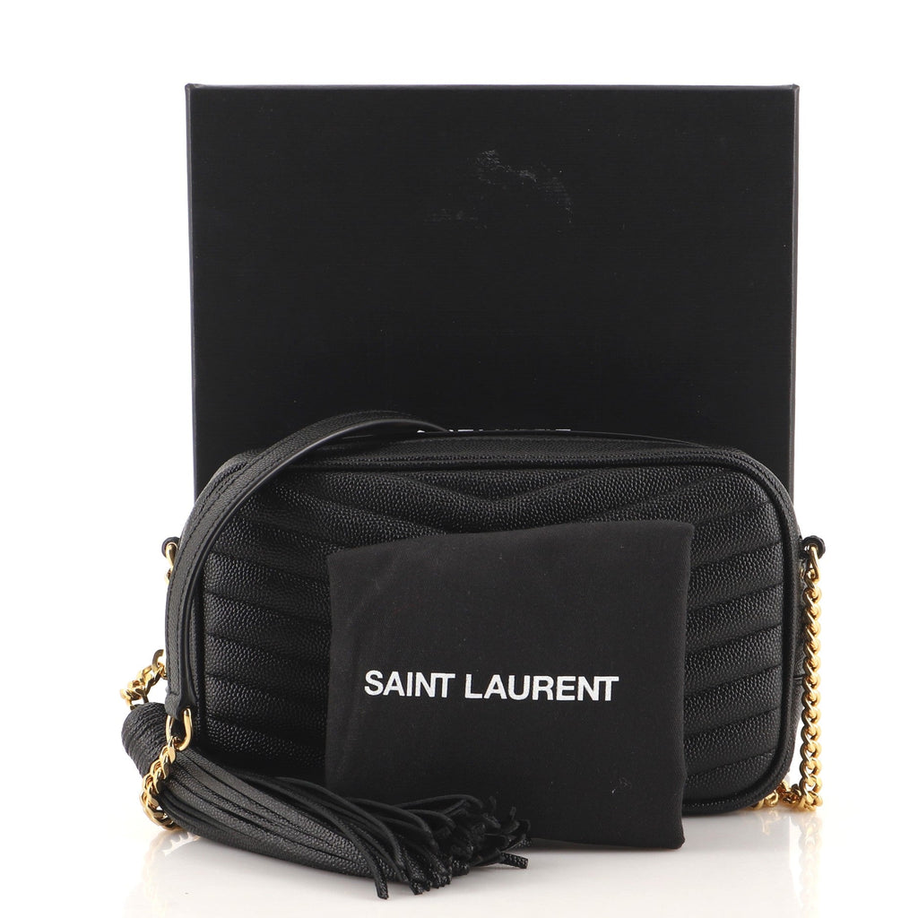 Lou Camera Bag Matelasse Chevron Leather Mini