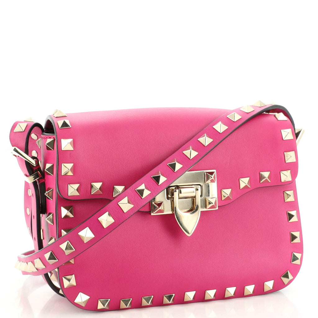 Rockstud Flip Lock Flap Bag Leather Mini