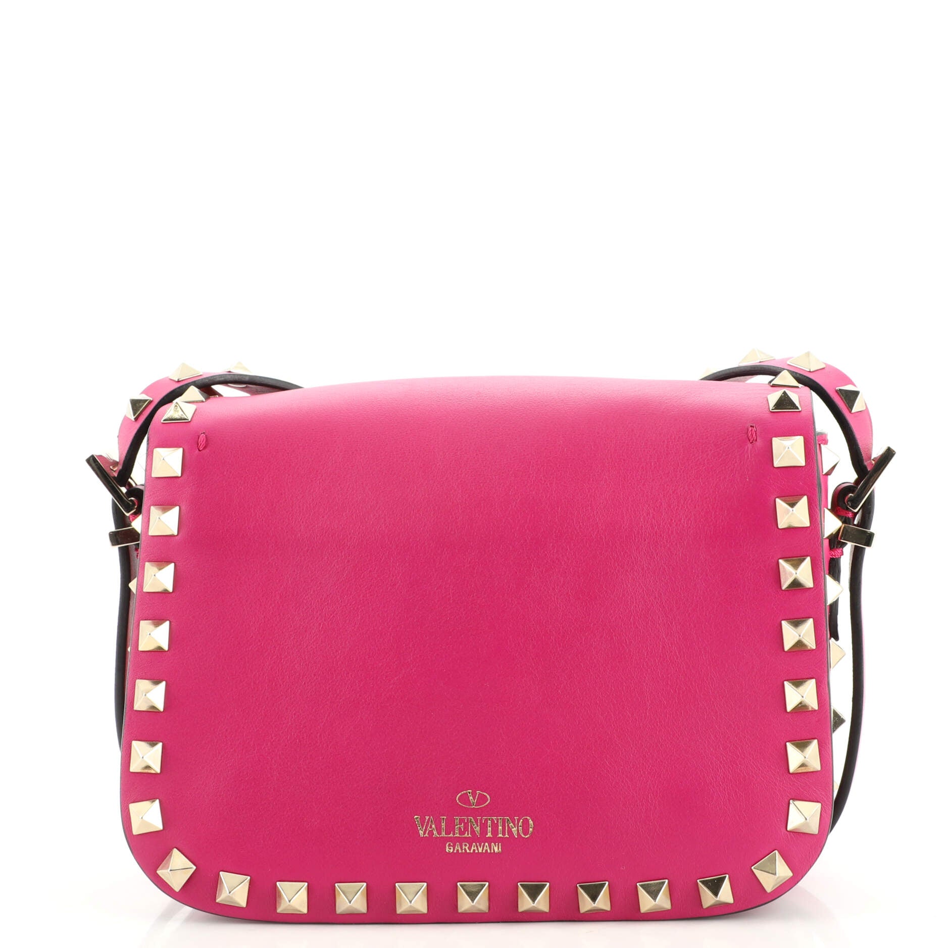 Rockstud Flip Lock Flap Bag Leather Mini