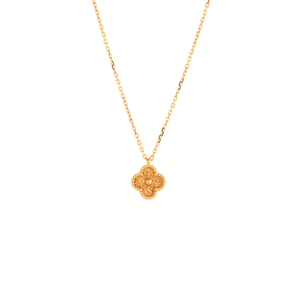 Sweet Alhambra Pendant Necklace 18K Rose Gold