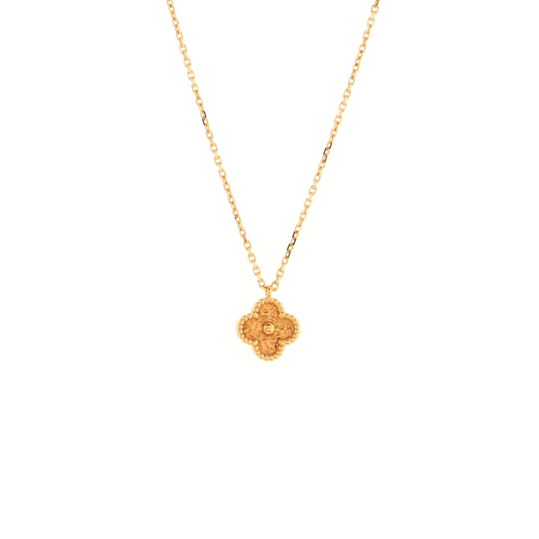 Sweet Alhambra Pendant Necklace 18K Rose Gold