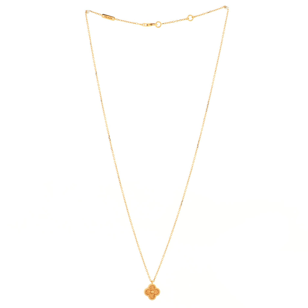 Sweet Alhambra Pendant Necklace 18K Rose Gold