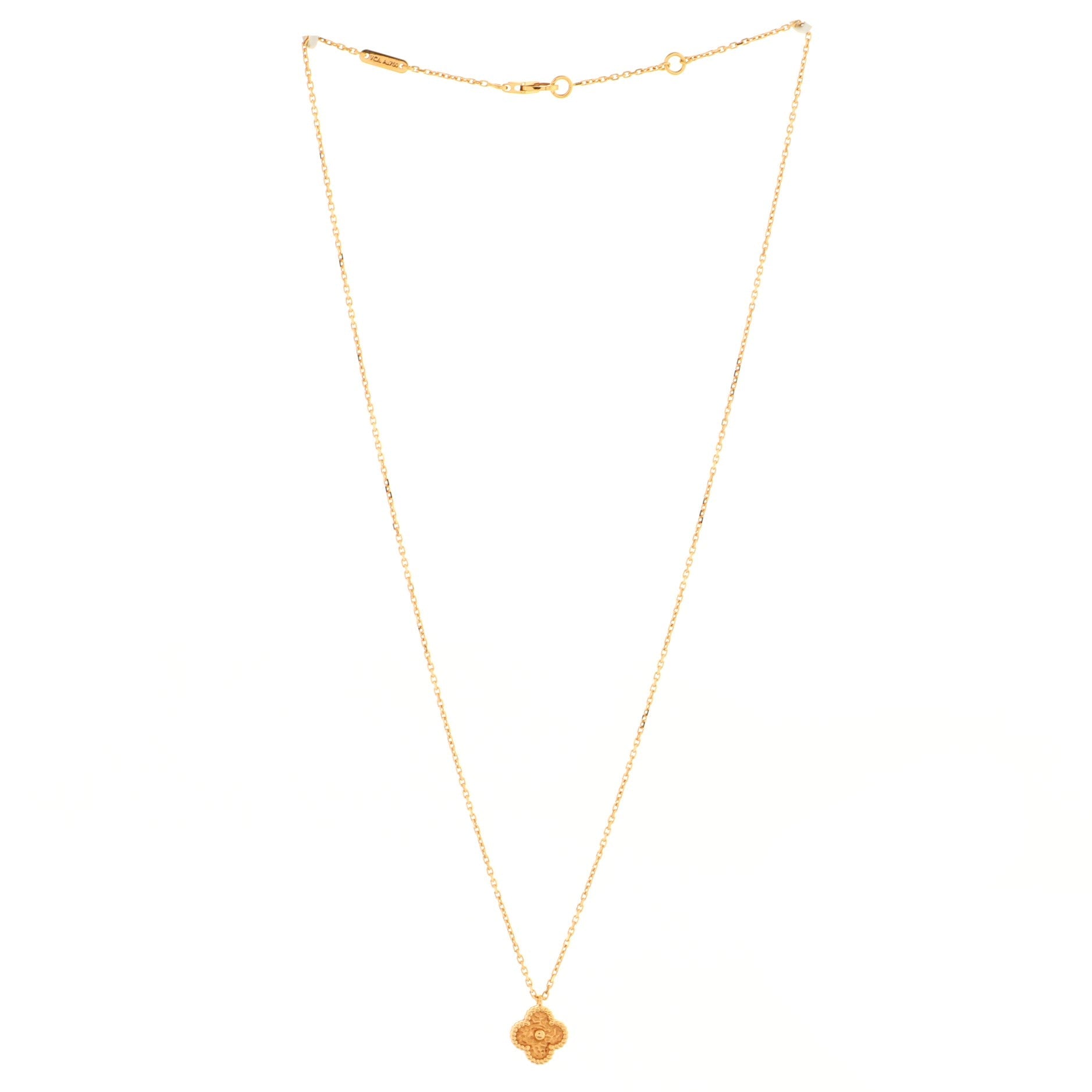 Sweet Alhambra Pendant Necklace 18K Rose Gold