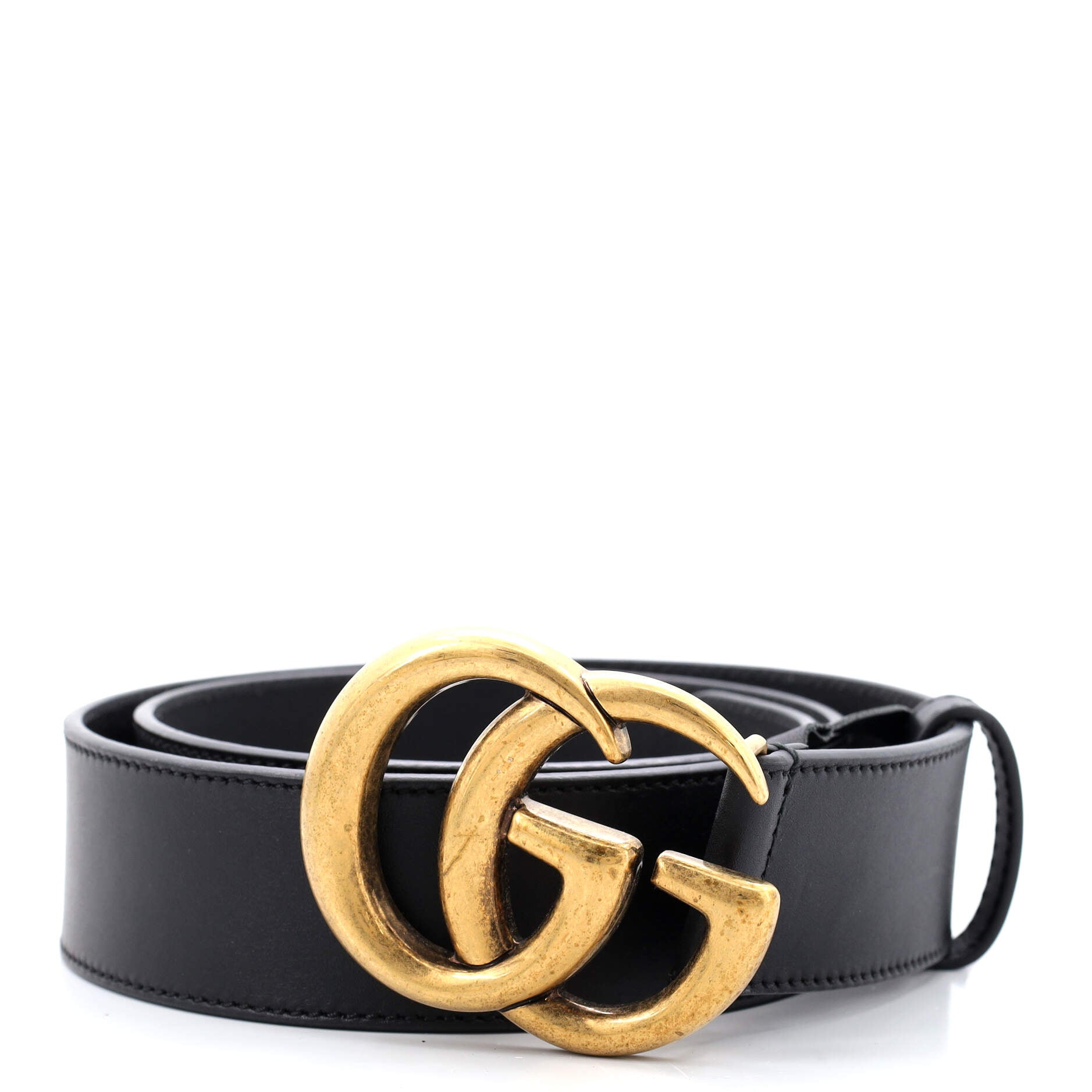 GG Marmont Belt Leather Wide 80