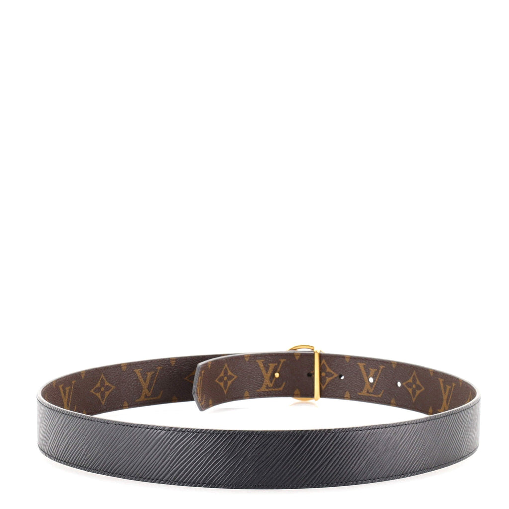 LV Circle Reversible Belt Monogram Canvas and Epi Leather Medium 85