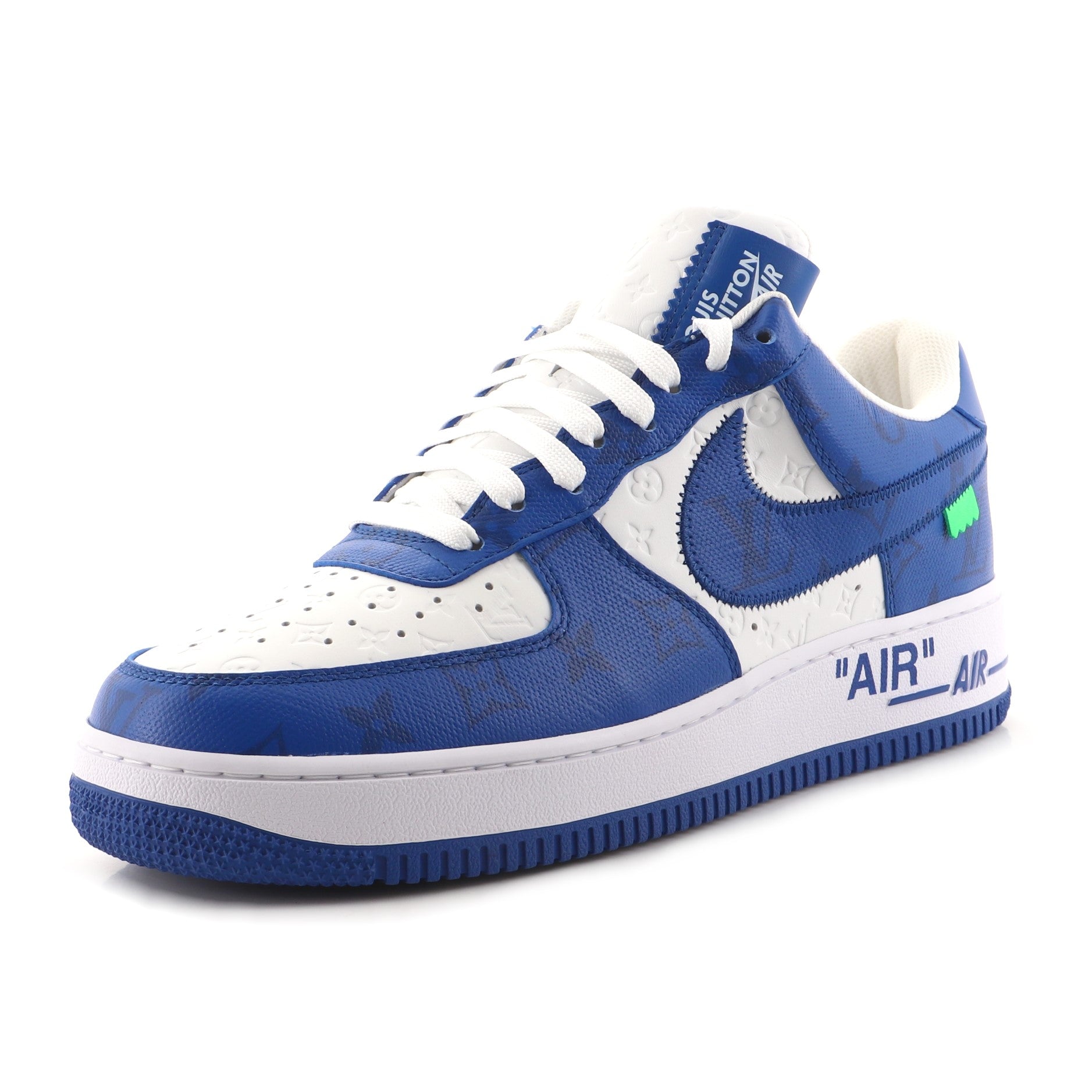 x Nike Air Force 1 Low-Top Sneakers Monogram Embossed Leather