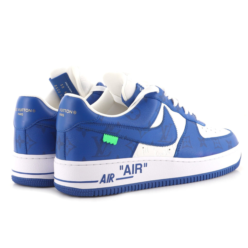 x Nike Air Force 1 Low-Top Sneakers Monogram Embossed Leather