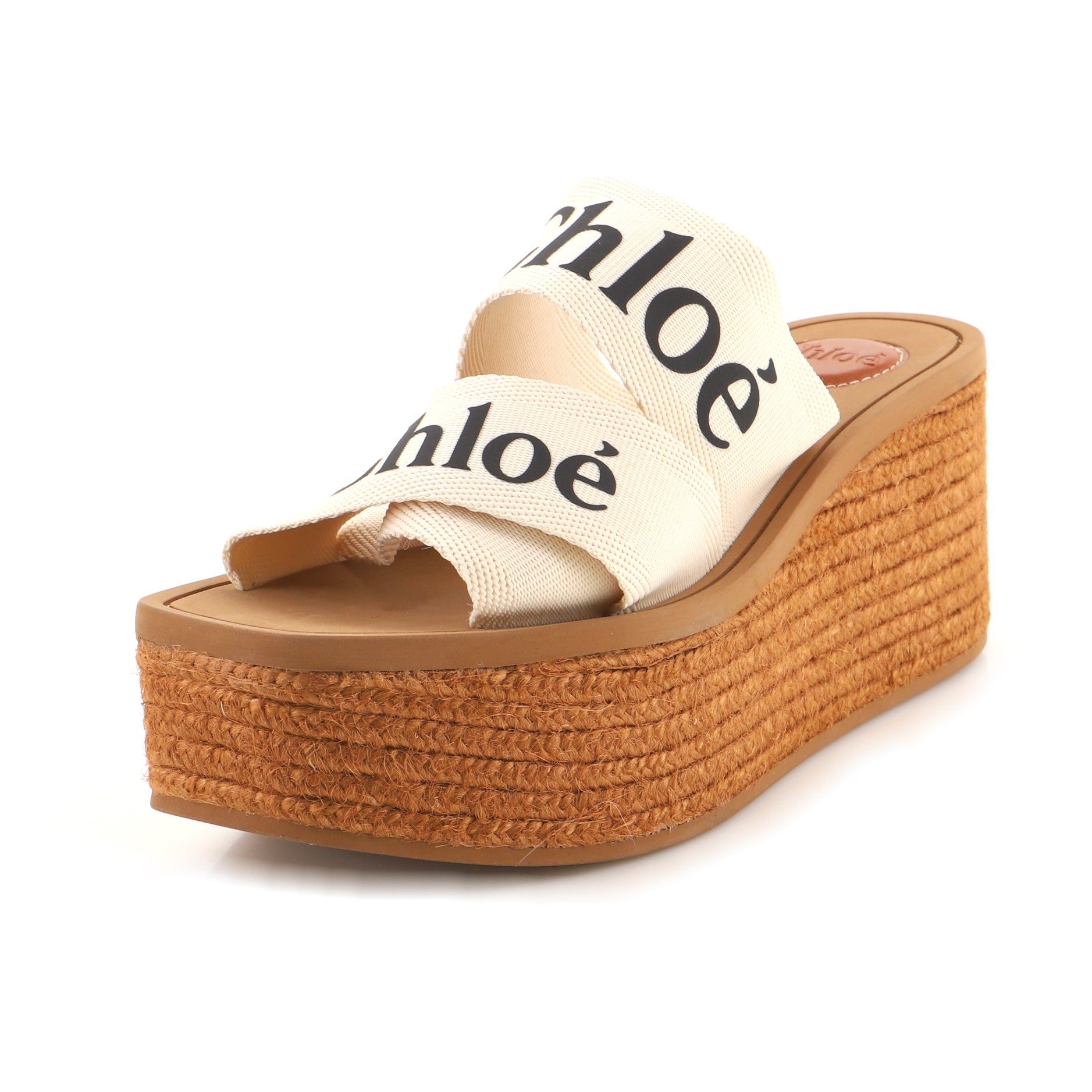 Women's Woody Logo Wedge Espadrilles Fabric
