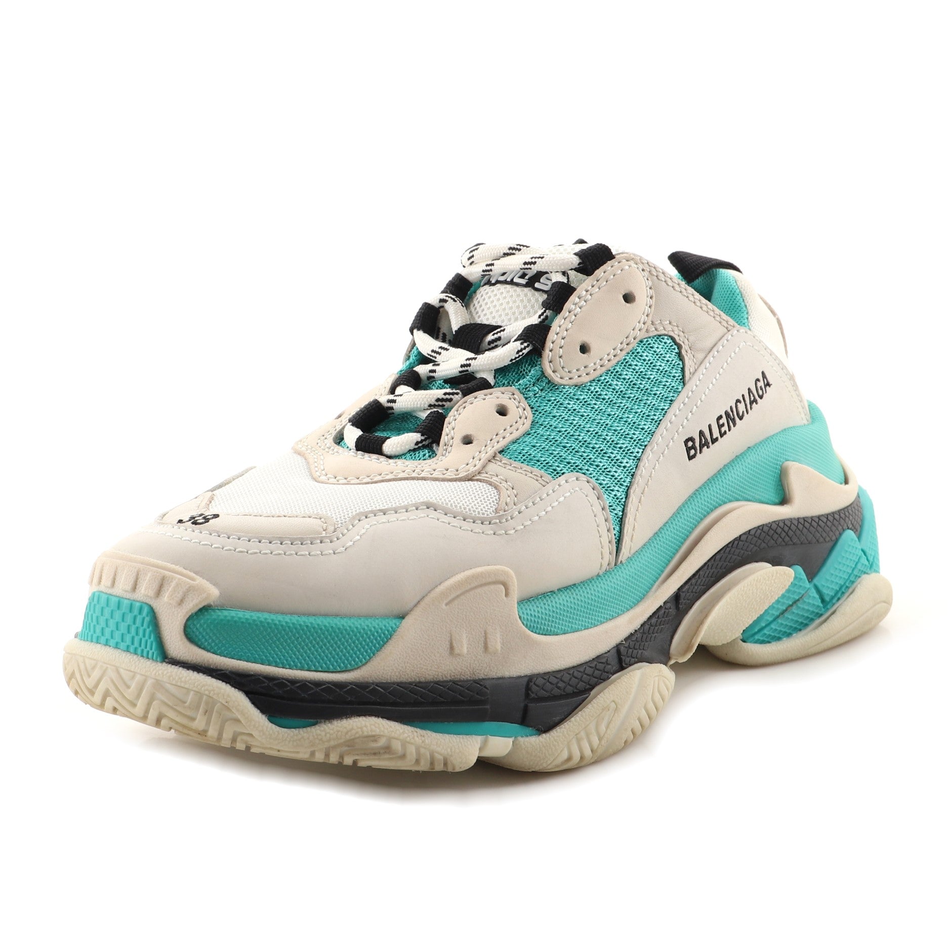 Women's Triple S Sneakers Fabric and Mesh with Leather