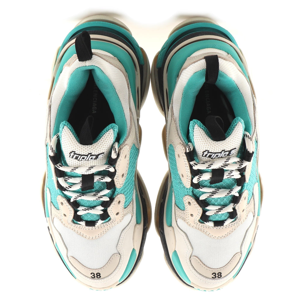 Women's Triple S Sneakers Fabric and Mesh with Leather