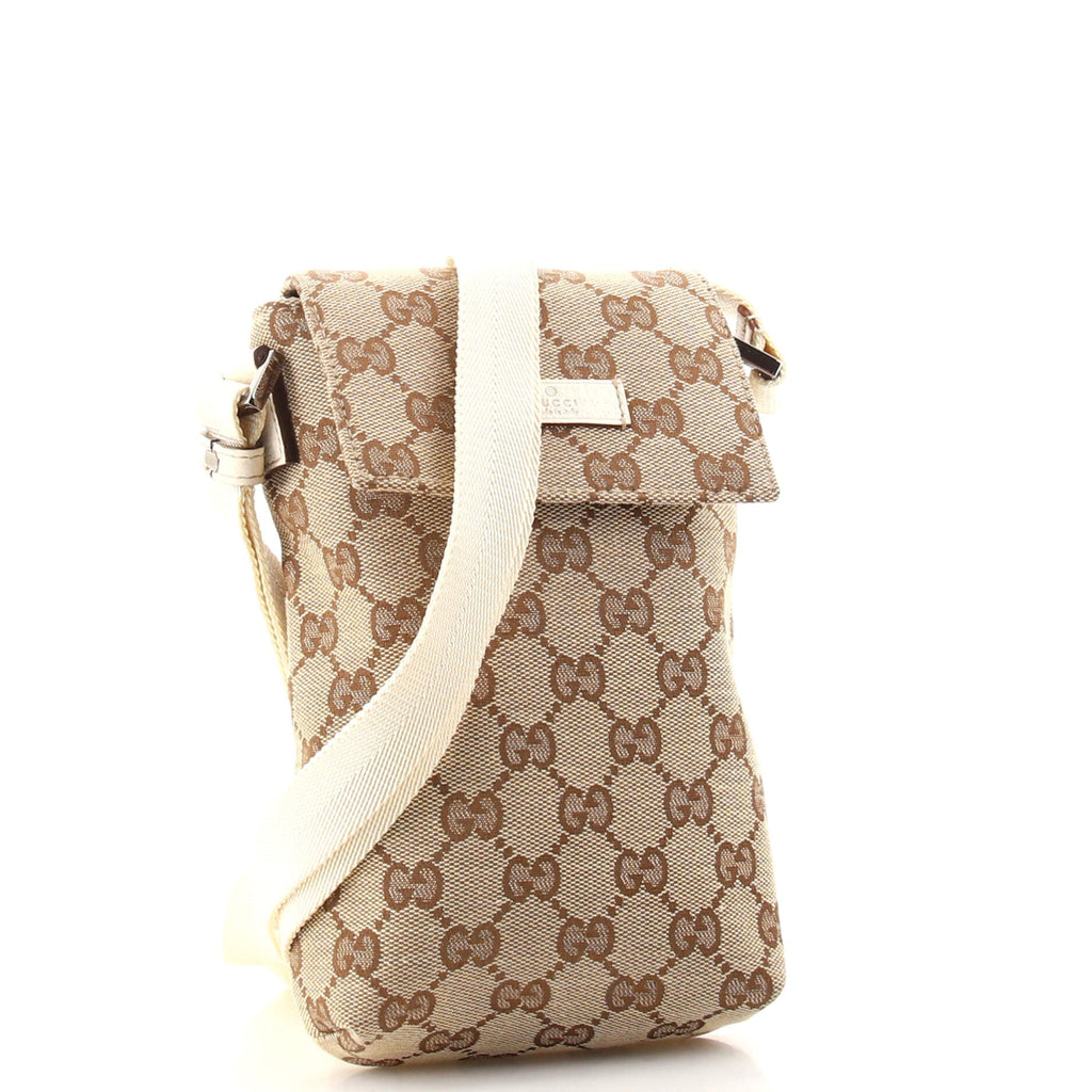 Phone Flap Crossbody Bag GG Canvas Mini