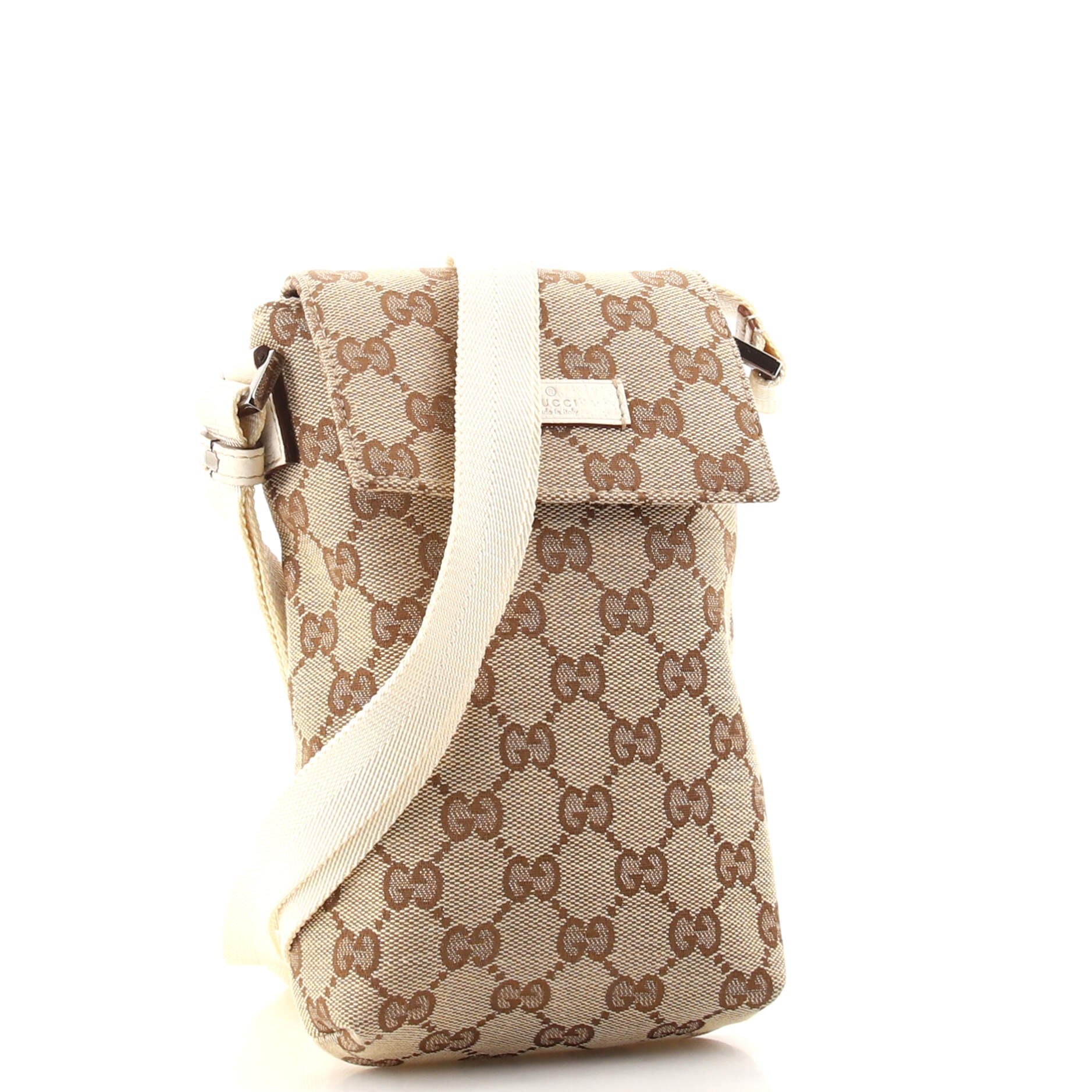 Phone Flap Crossbody Bag GG Canvas Mini