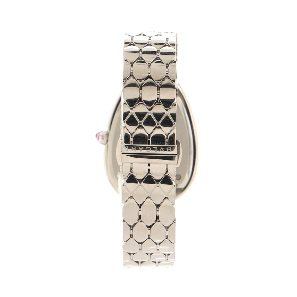 Serpenti Seduttori Quartz Watch Stainless Steel with Diamond Bezel 25