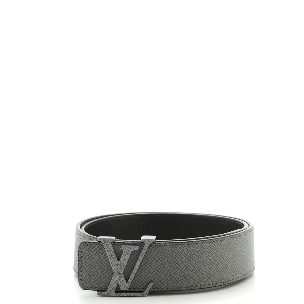 LV Initiales Reversible Belt Taiga Leather Wide 85