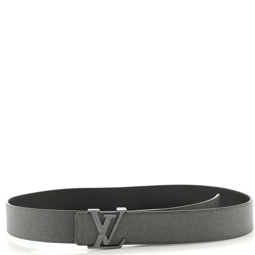 LV Initiales Reversible Belt Taiga Leather Wide 85