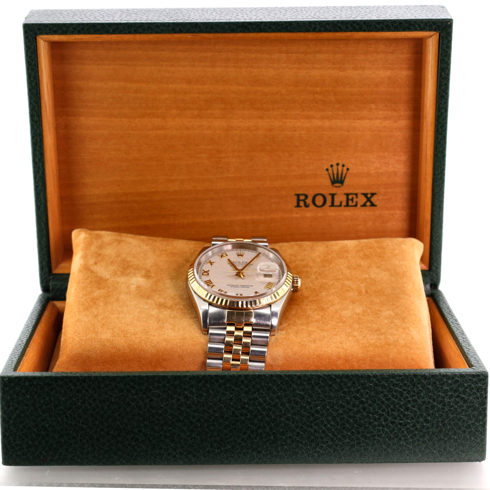 Oyster Perpetual Datejust Automatic Watch Stainless Steel and Yellow Gold 36