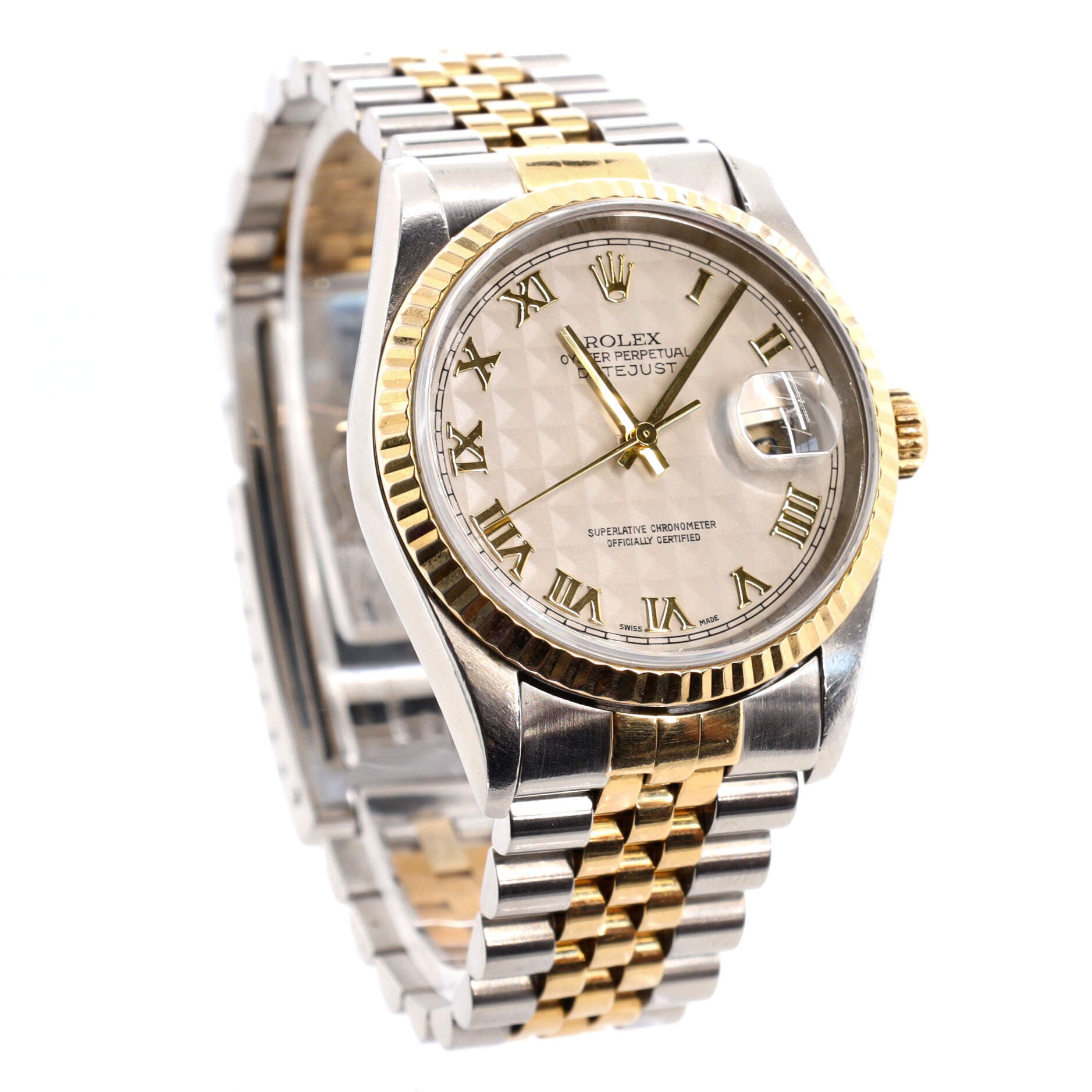 Oyster Perpetual Datejust Automatic Watch Stainless Steel and Yellow Gold 36