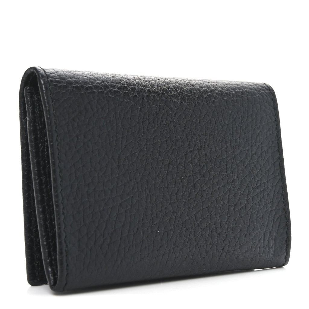 Pebbled Calfskin GG Marmont  Case Black