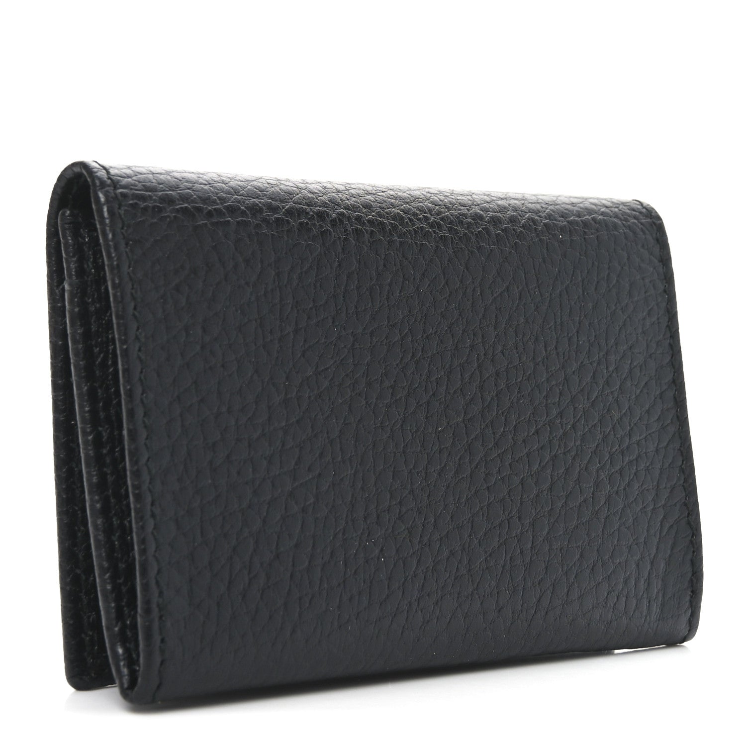 Pebbled Calfskin GG Marmont  Case Black