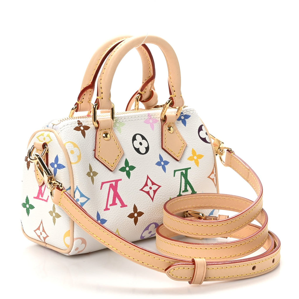 LV X TM Monogram Multicolor Nano Speedy White