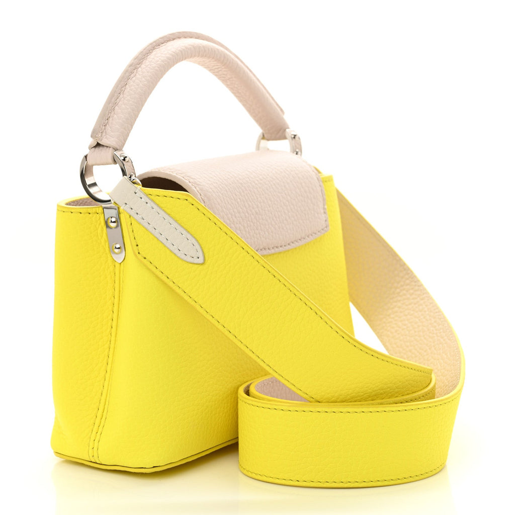 Taurillon Mini Capucines Yellow Beige