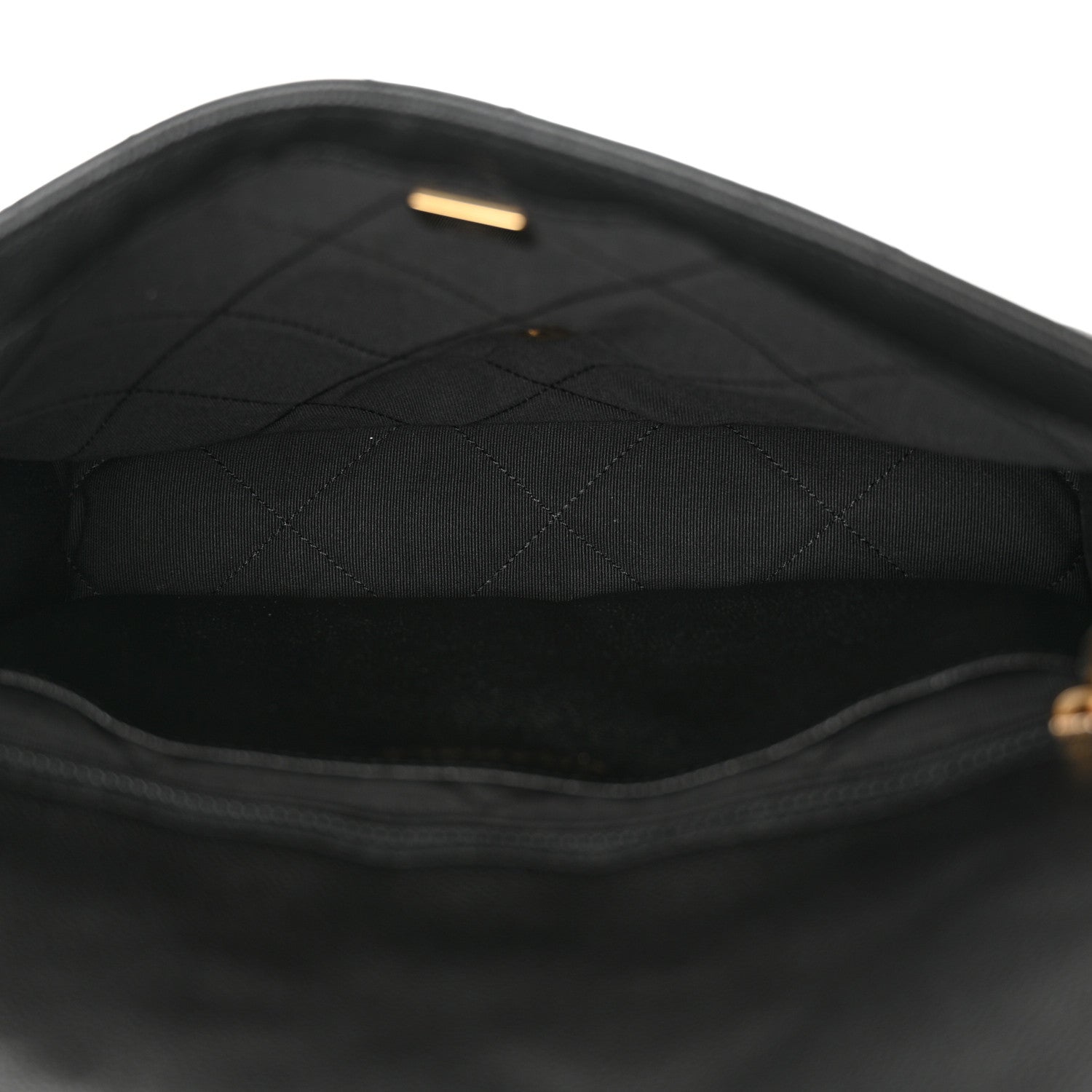 Caviar Quilted CC Large Flap Black
