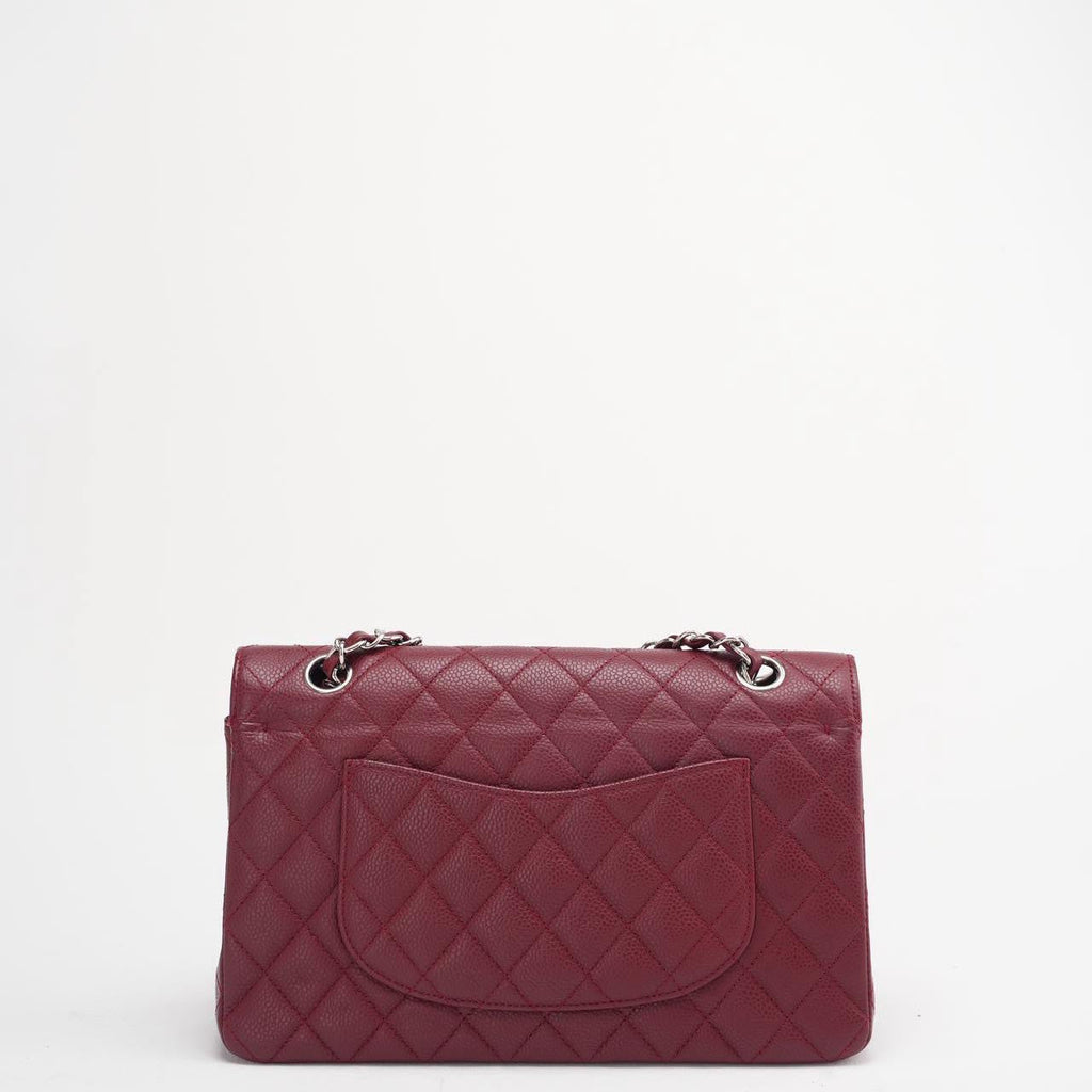 Chanel Burgundy Medium Classic Double Flap Caviar