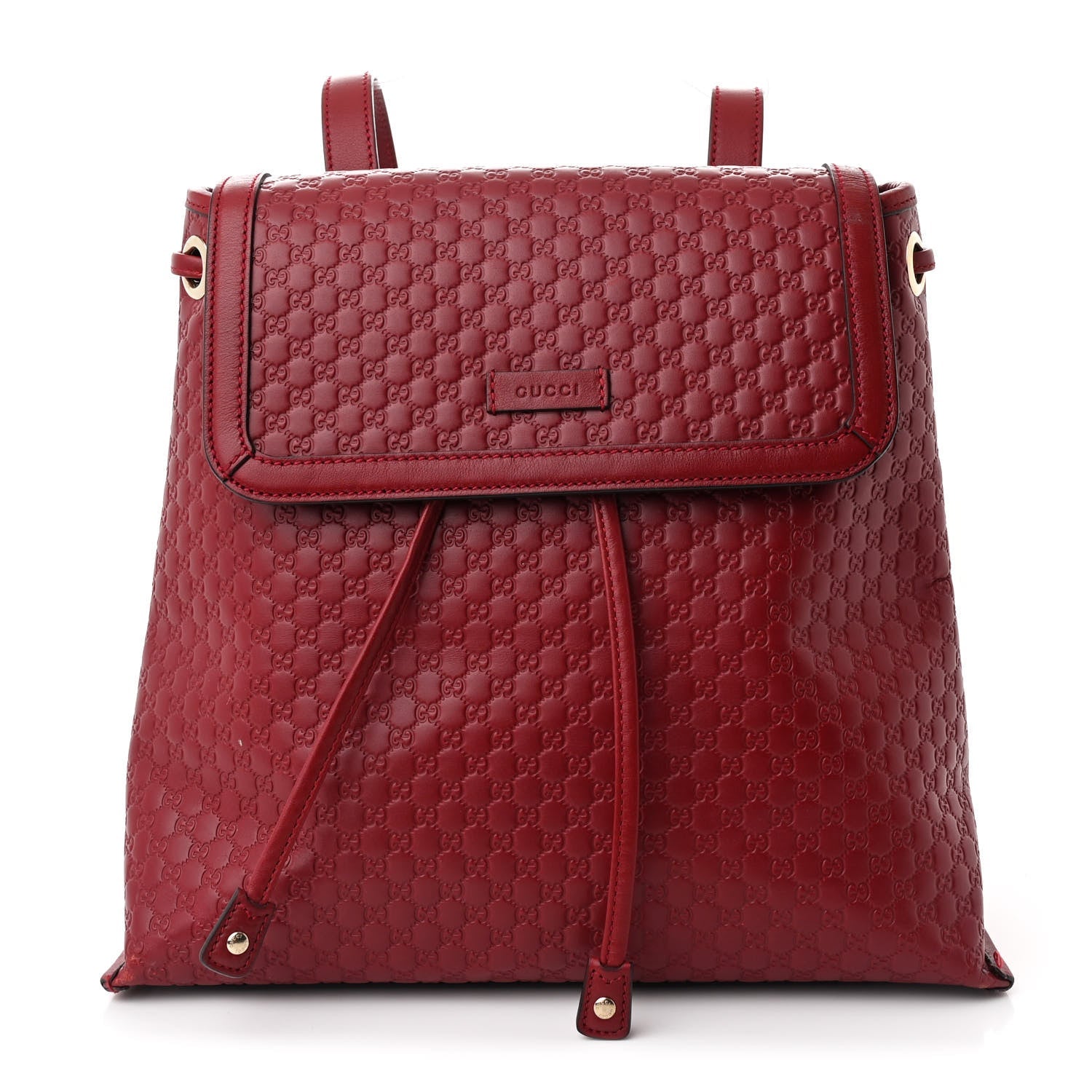 Microguccissima Drawstring Backpack Red