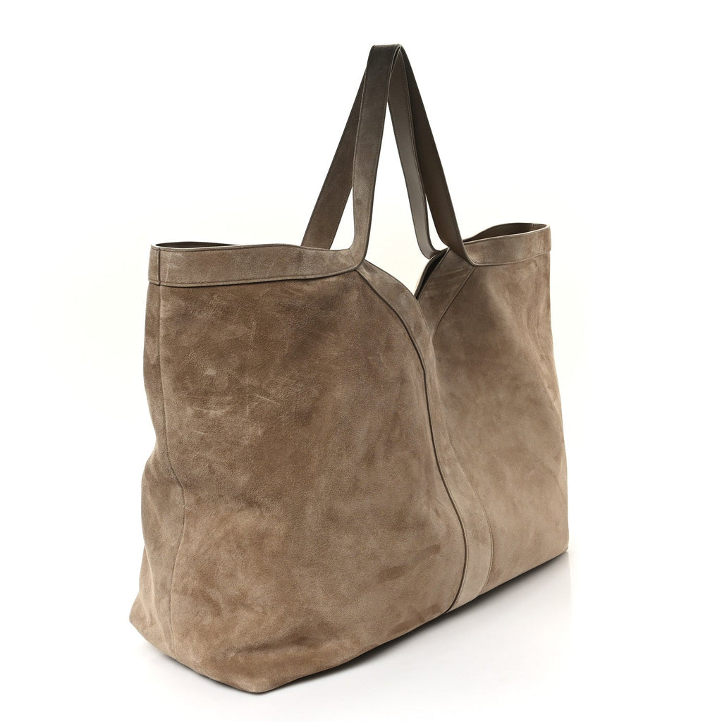 Suede Y Maxi Tote Dry Grain