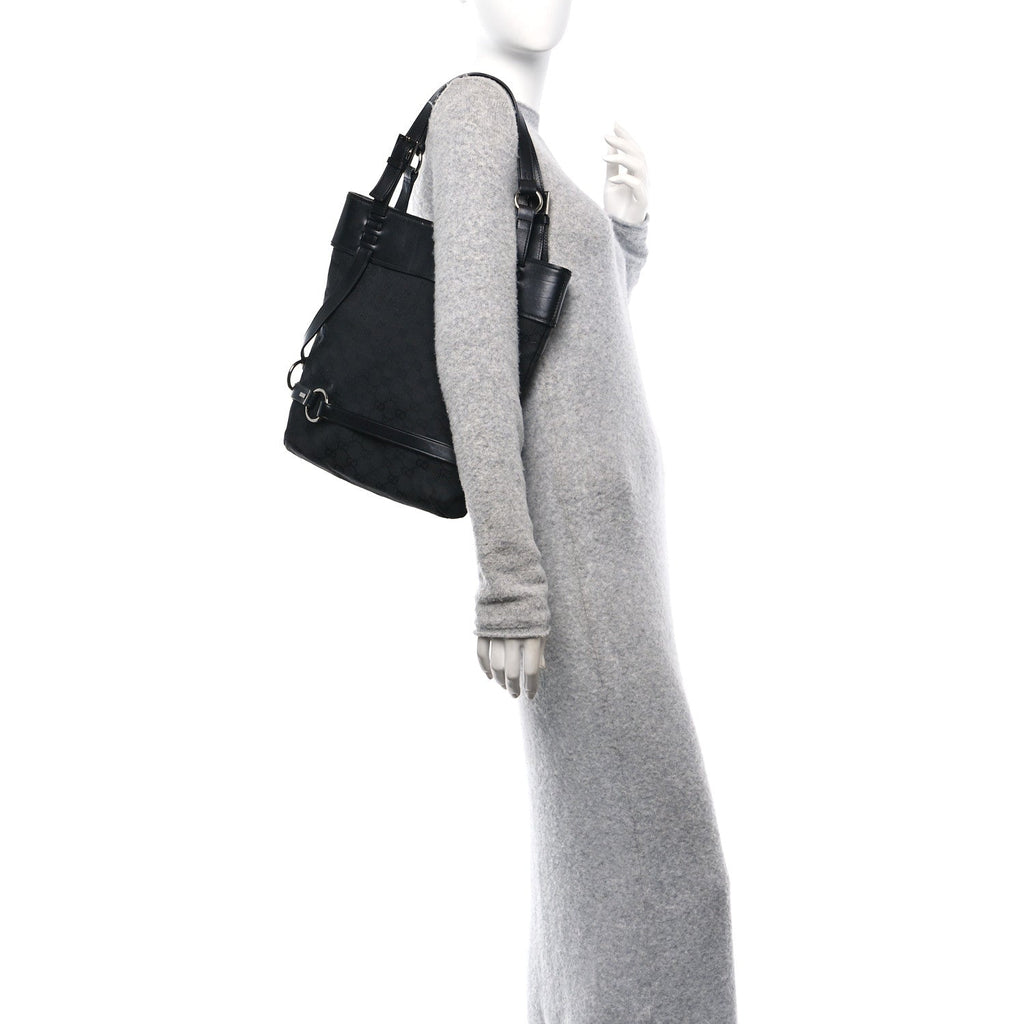 Monogram Calfskin Tote Black