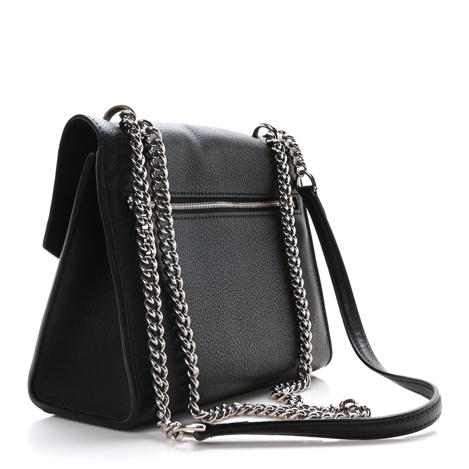 Soft Calfskin My Lockme Chain Bag BB Black