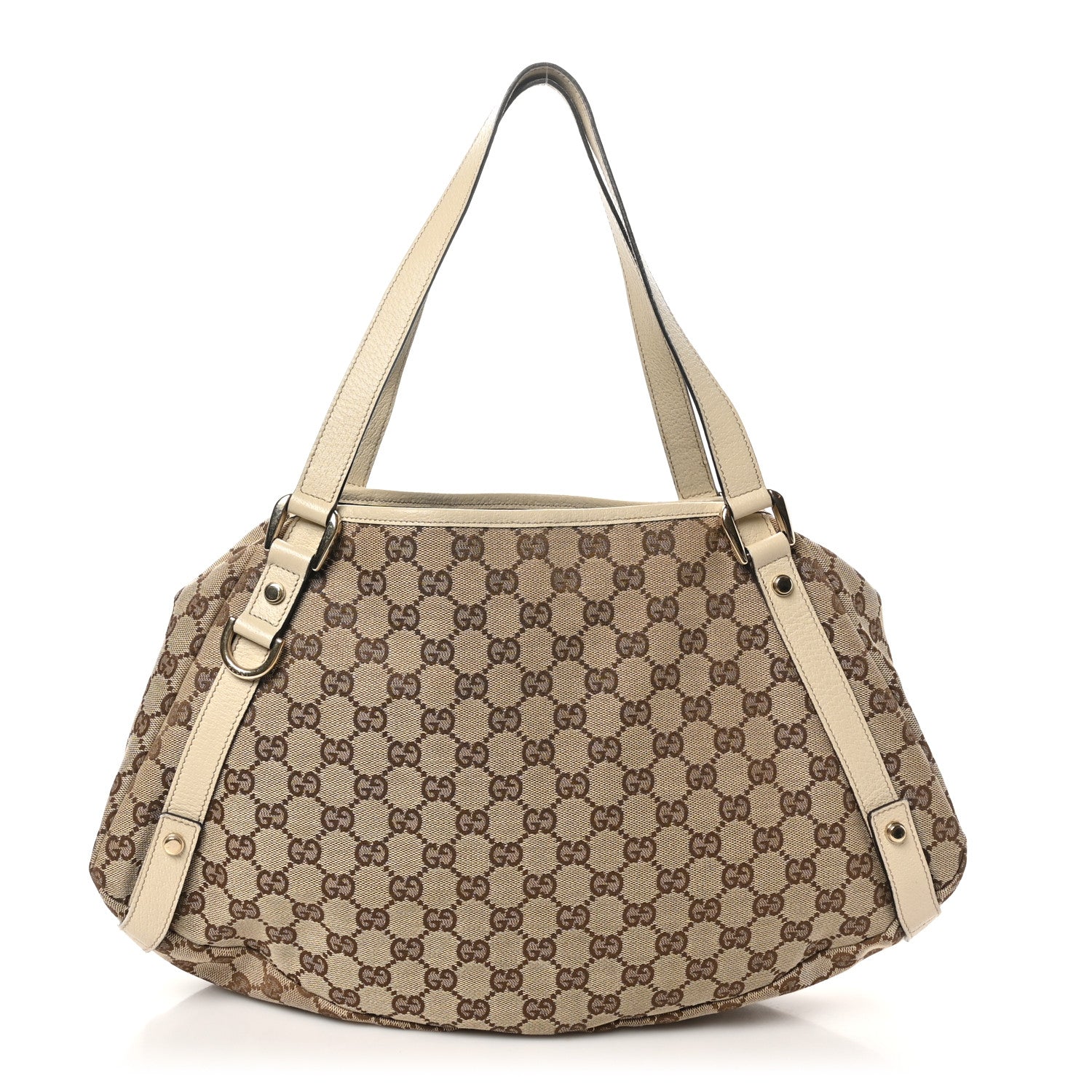 Monogram Abbey Medium Shoulder Bag Beige