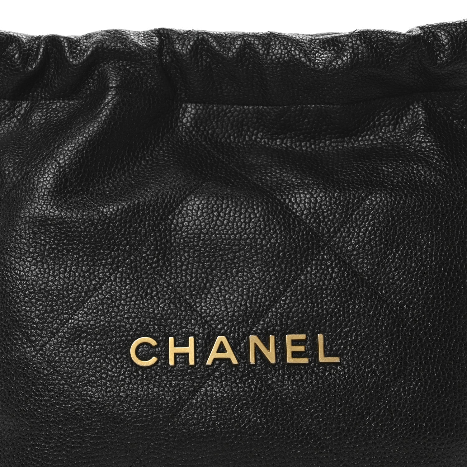 Shiny Caviar Quilted Small Chanel 22 Black