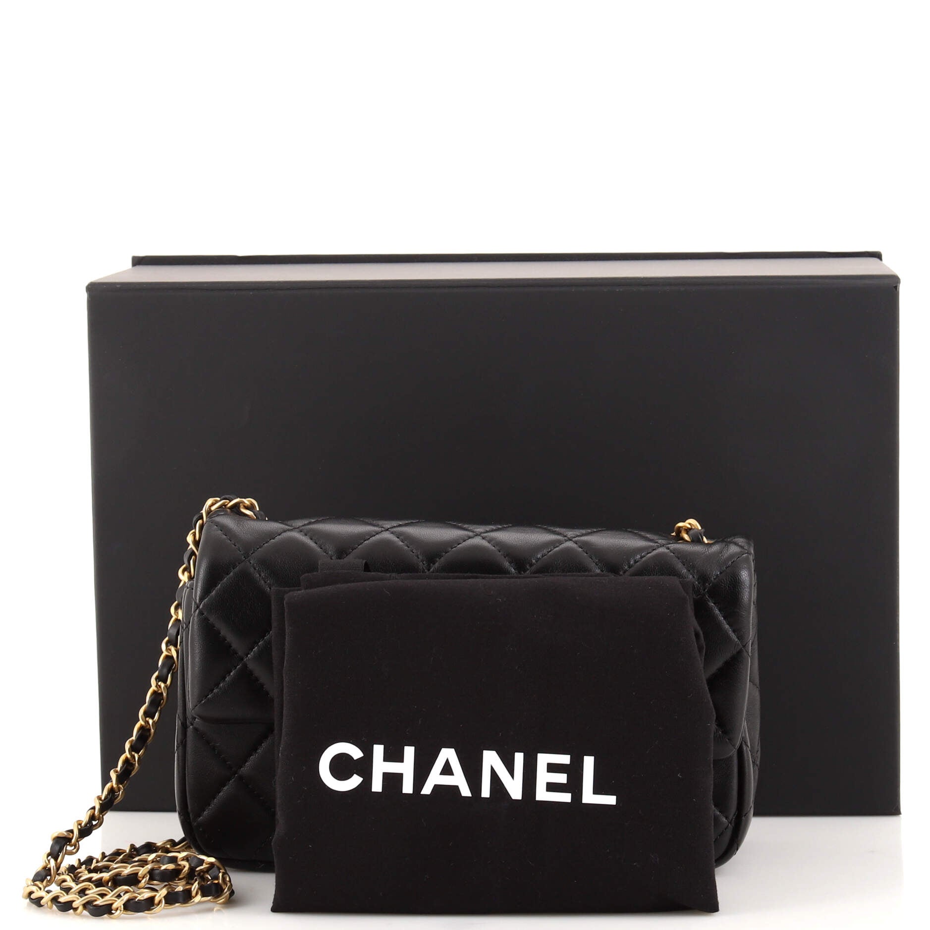 Pearl Crush Flap Bag Quilted Lambskin Mini