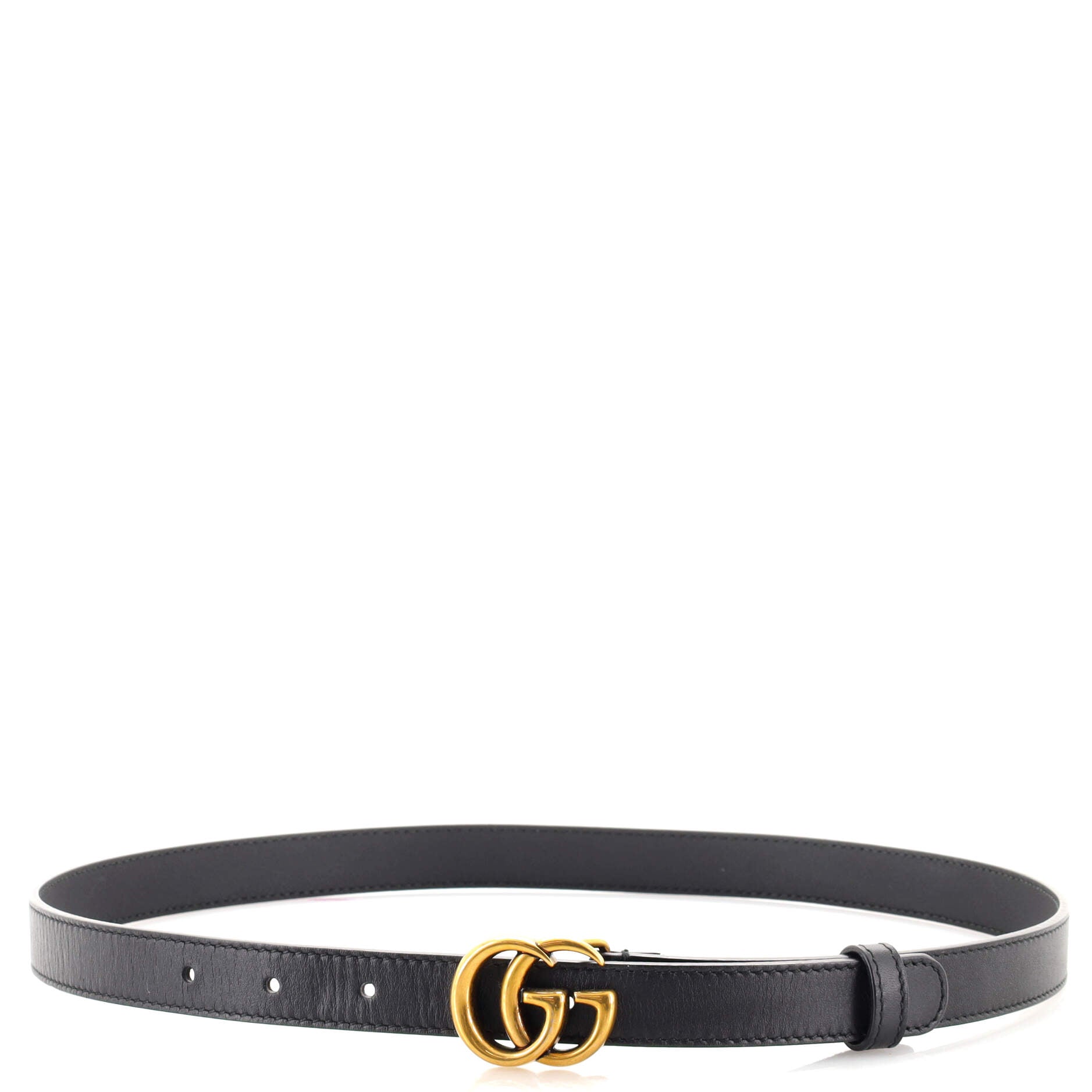 GG Marmont Belt Leather Thin 80