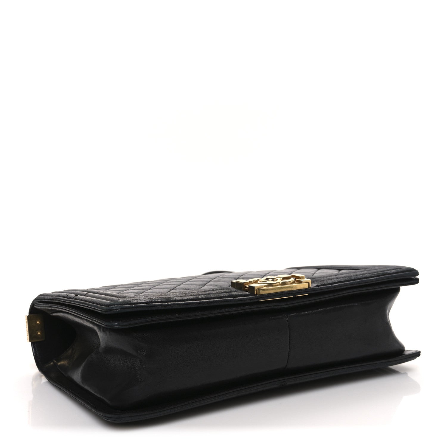 Lambskin Quilted New Medium Boy Flap Black
