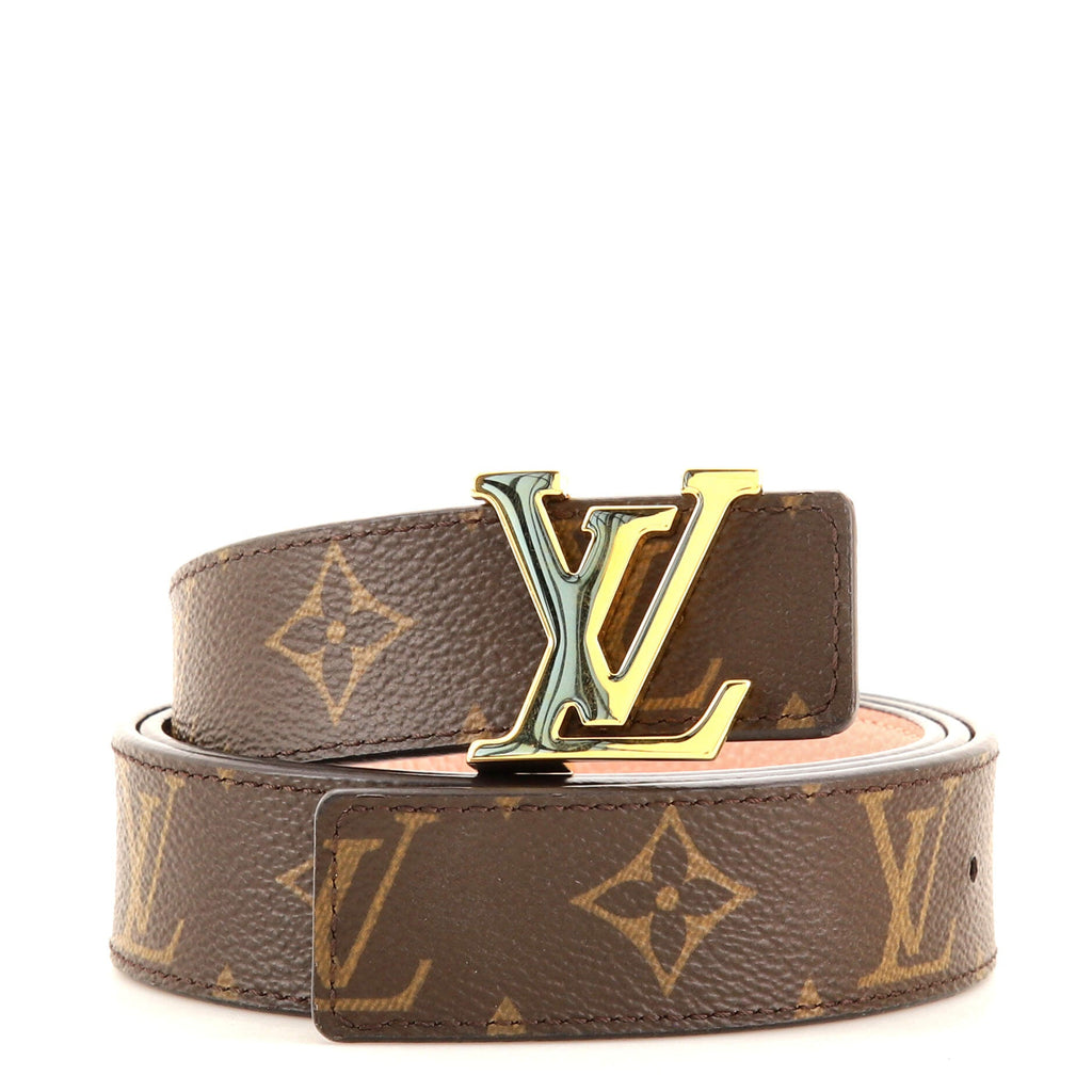 LV Initiales Reversible Belt Monogram Canvas and Leather Medium 90