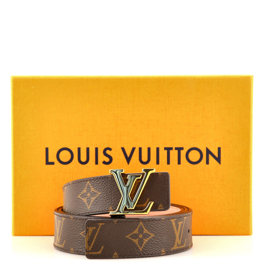 LV Initiales Reversible Belt Monogram Canvas and Leather Medium 90