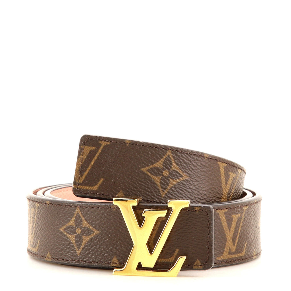 LV Initiales Reversible Belt Monogram Canvas and Leather Medium 90