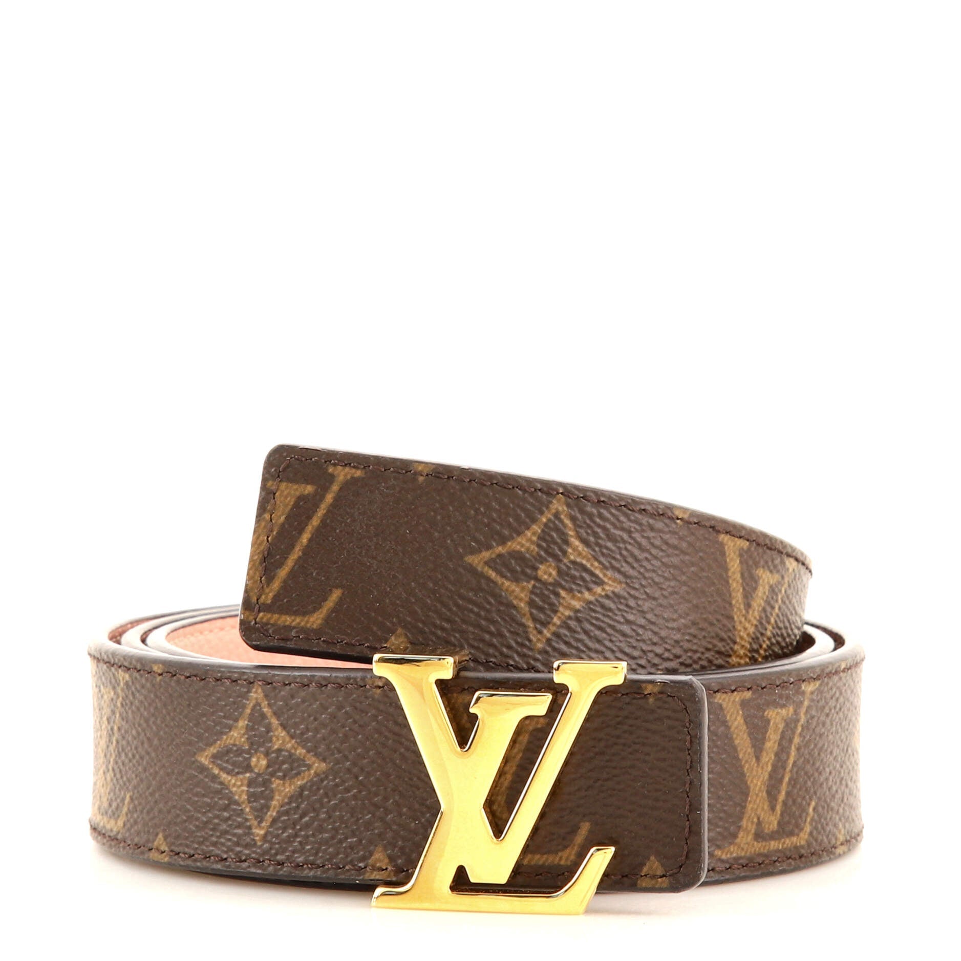 LV Initiales Reversible Belt Monogram Canvas and Leather Medium 90