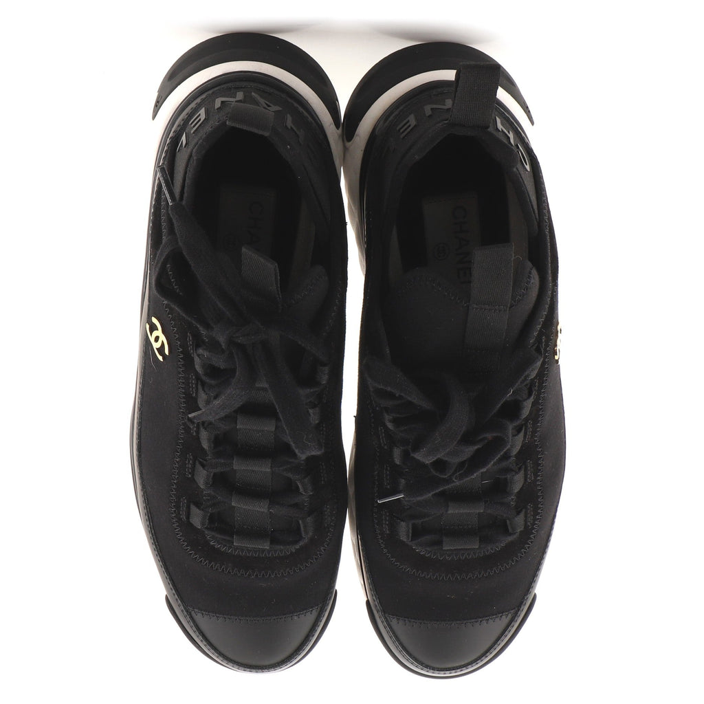 Women's CC Cap Toe Logo Sneakers Leather and Mixed Fibers
