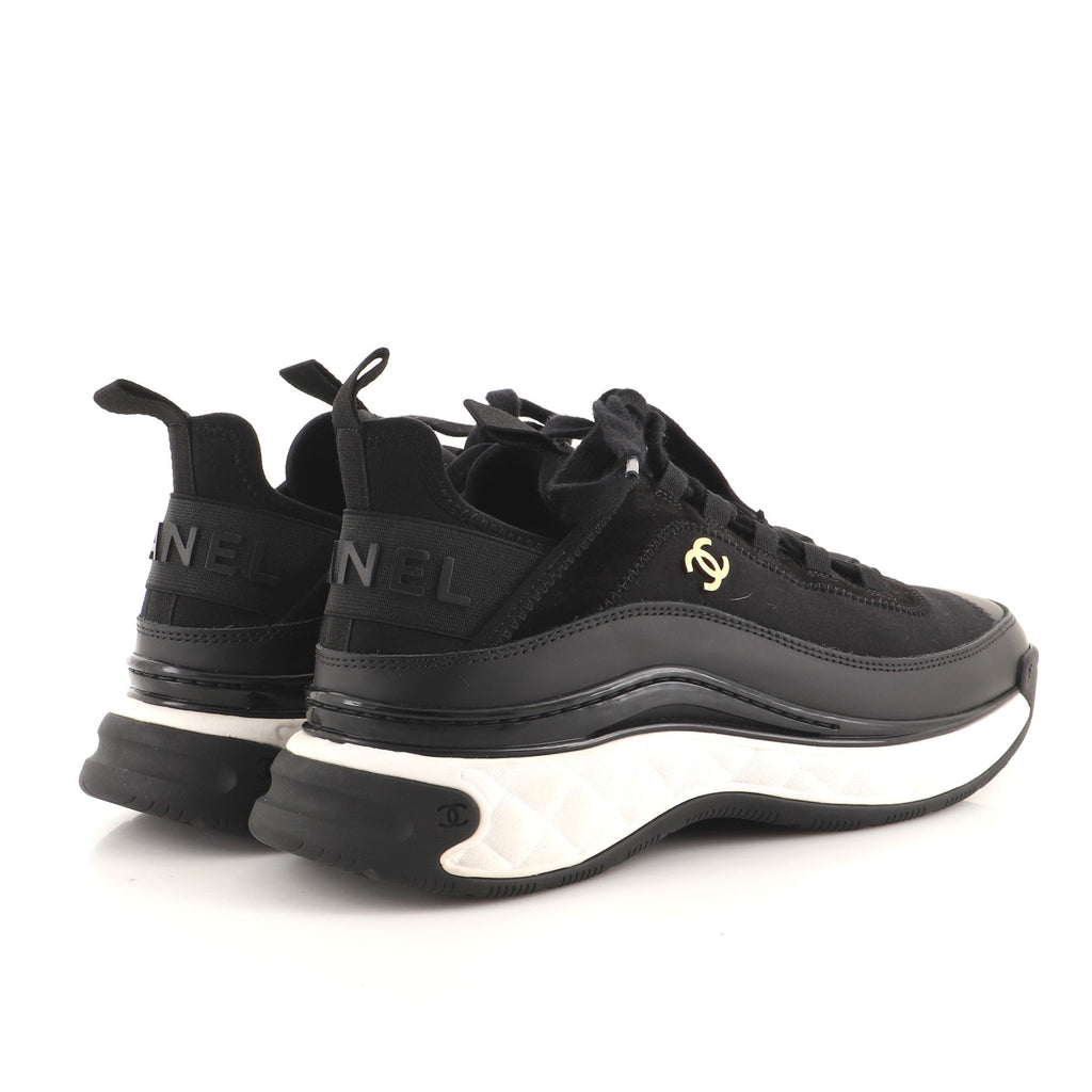 Women's CC Cap Toe Logo Sneakers Leather and Mixed Fibers