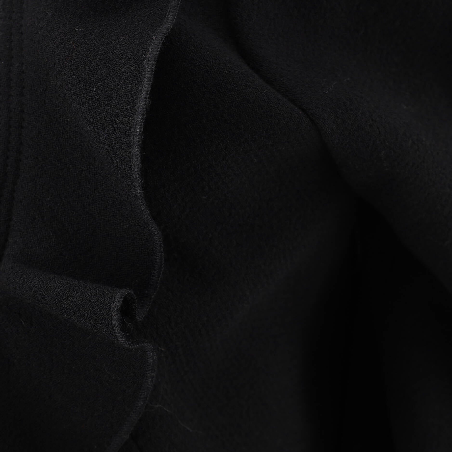 Vintage Ruffle Collar Button Jacket Wool