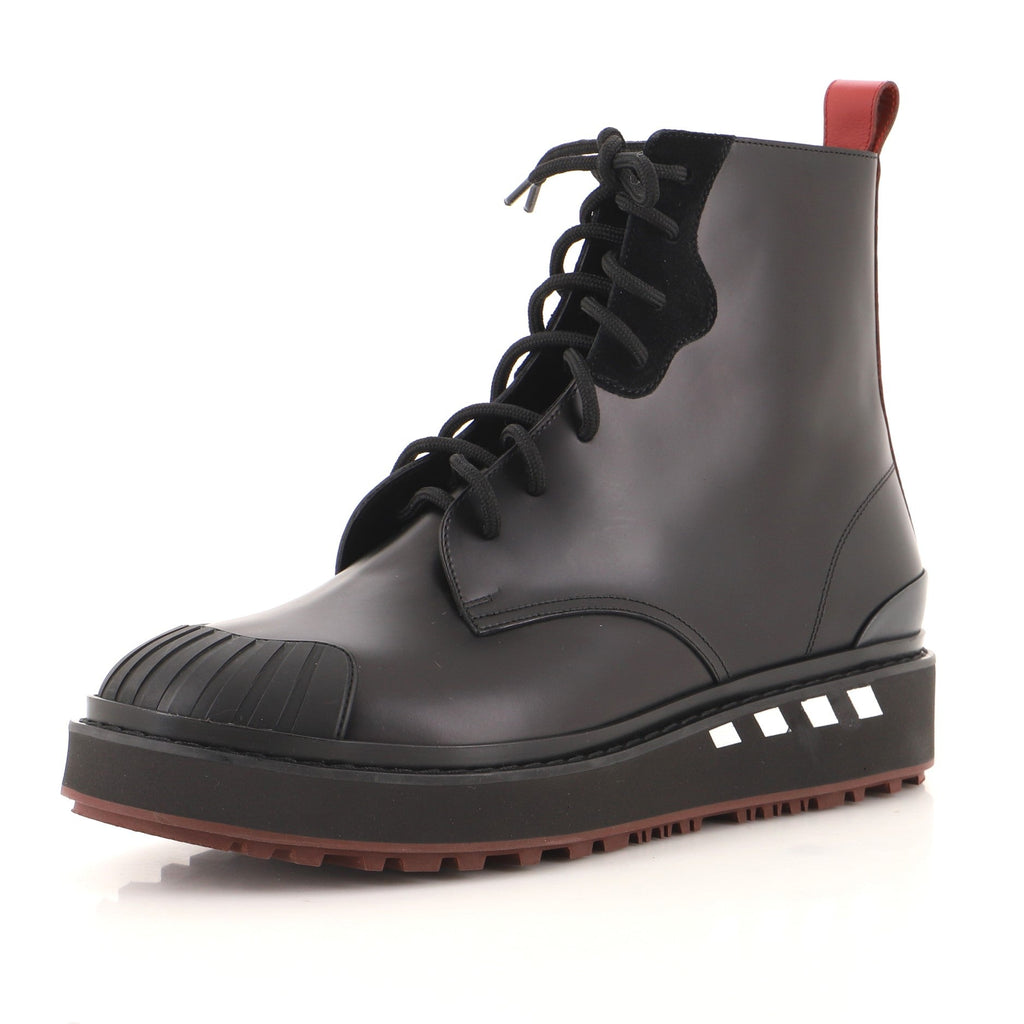 Men's Lace Up Combat Boots Leather