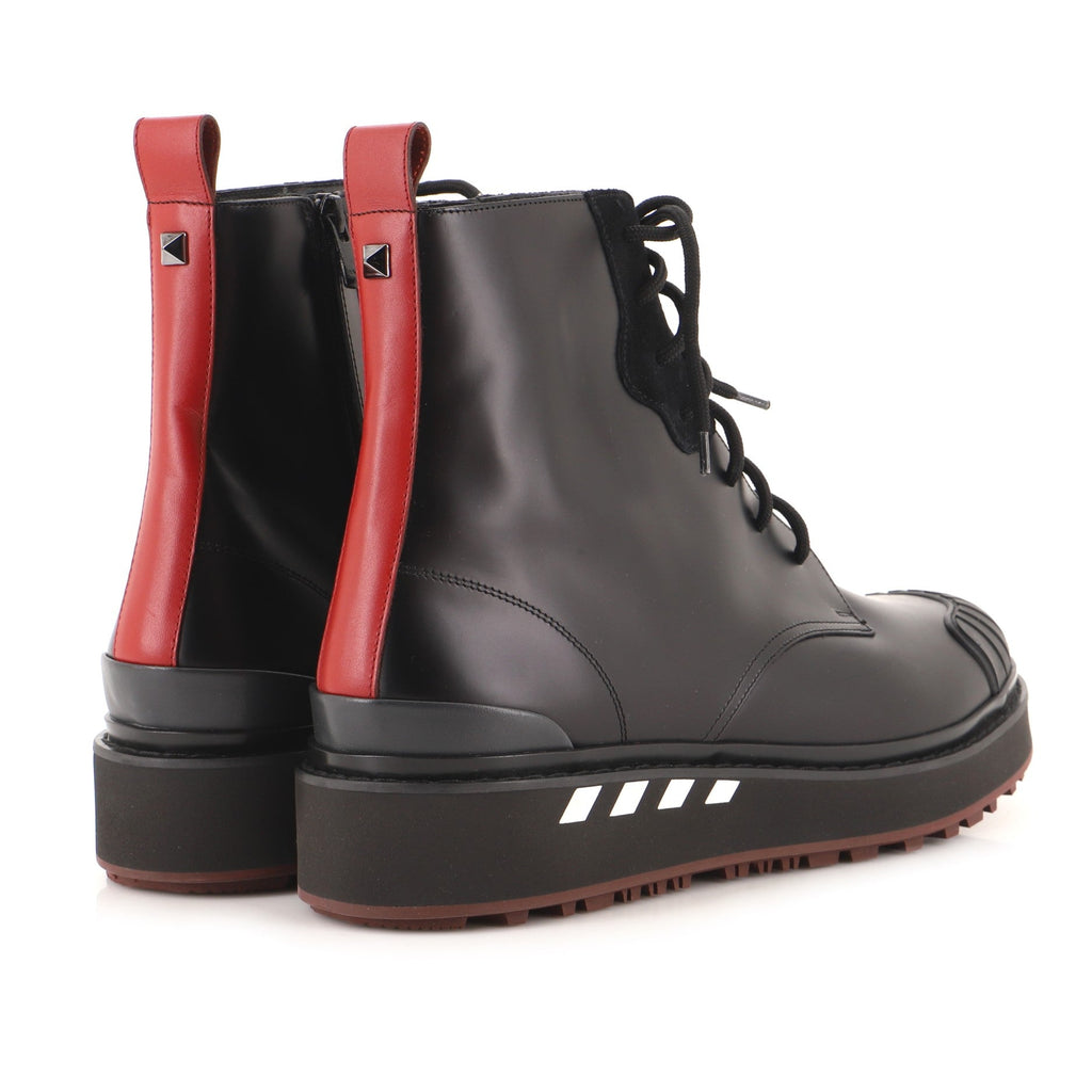 Men's Lace Up Combat Boots Leather