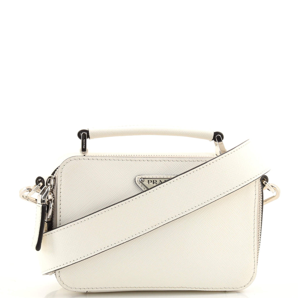 Brique Crossbody Bag Saffiano Leather Mini