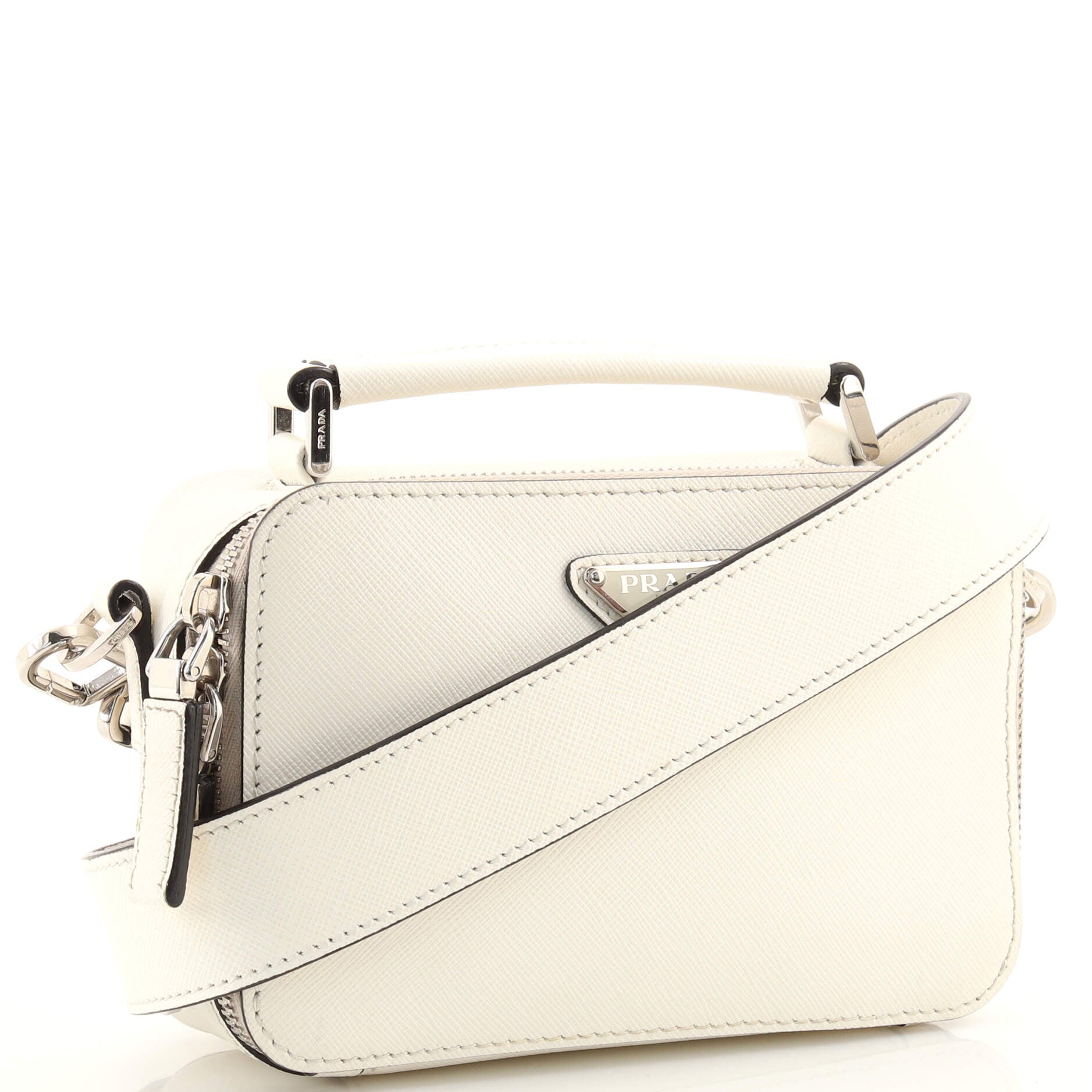 Brique Crossbody Bag Saffiano Leather Mini