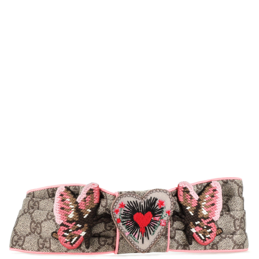 Headband Embroidered GG Silk