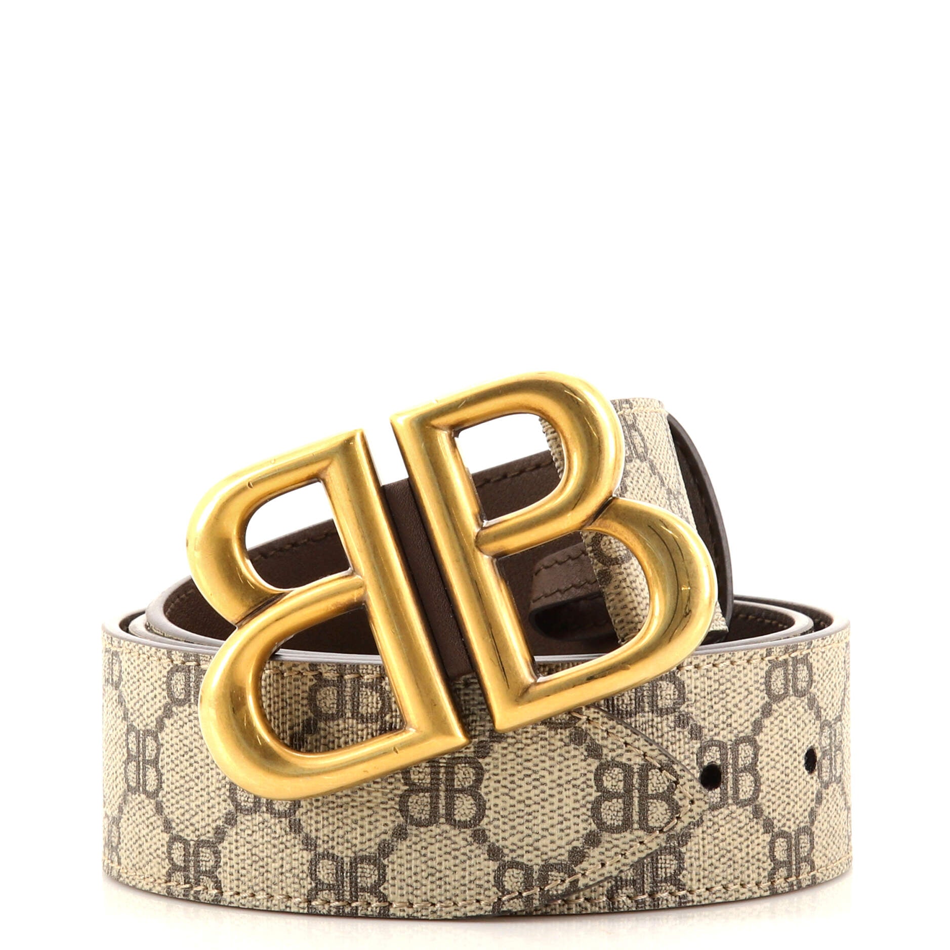 x Gucci The Hacker Project BB Belt BB Coated Canvas Wide 75