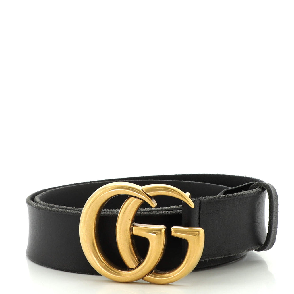 GG Marmont Belt Leather Wide 80